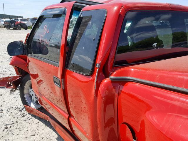 1GCCS19W718142580 - 2001 CHEVROLET S TRUCK S1 RED photo 10