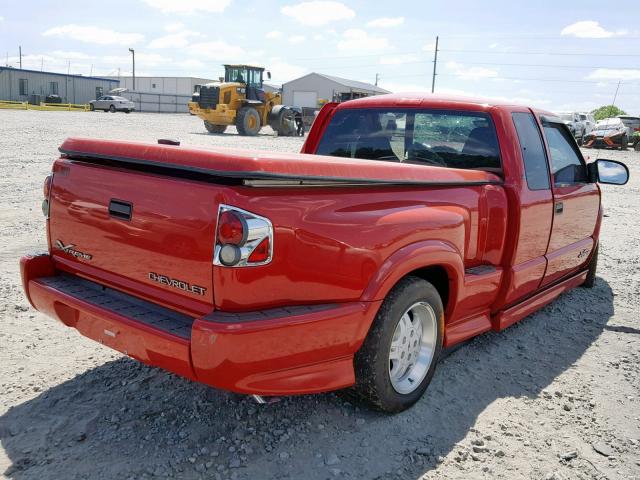 1GCCS19W718142580 - 2001 CHEVROLET S TRUCK S1 RED photo 4