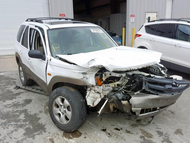 4F2YZ04174KM15659 - 2004 MAZDA TRIBUTE LX WHITE photo 1