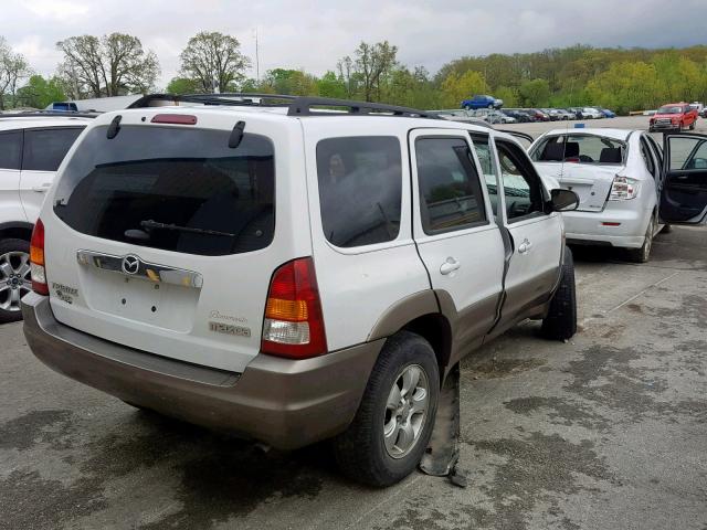 4F2YZ04174KM15659 - 2004 MAZDA TRIBUTE LX WHITE photo 4