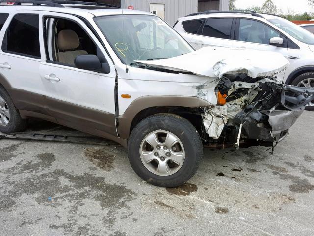 4F2YZ04174KM15659 - 2004 MAZDA TRIBUTE LX WHITE photo 9