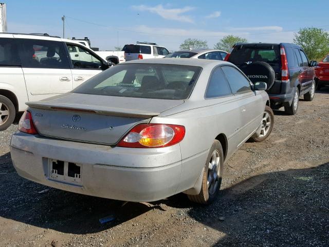 2T1CF22P13C609884 - 2003 TOYOTA CAMRY SOLA SILVER photo 4