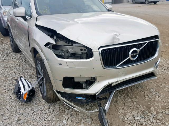 YV4A22PK3G1022898 - 2016 VOLVO XC90 T6 BEIGE photo 9