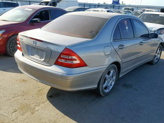 WDBRF40J13F419366 - 2003 MERCEDES-BENZ C 230K SPO GRAY photo 4