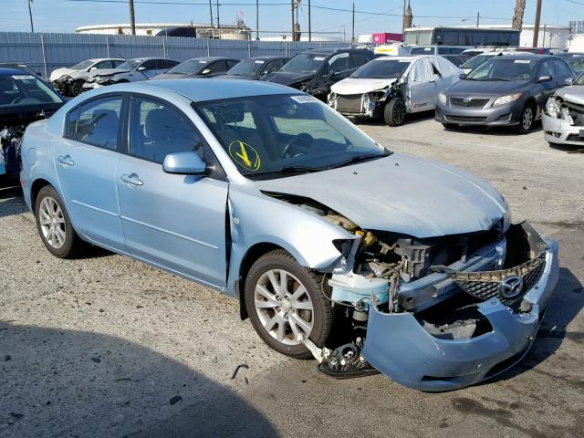 JM1BK12G081814366 - 2008 MAZDA 3 I BLUE photo 1