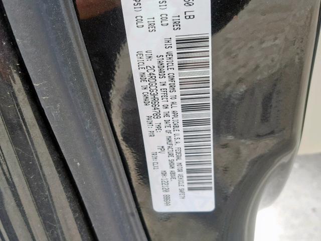 2C4RDGCG3HR664789 - 2017 DODGE GRAND CARA BLACK photo 10