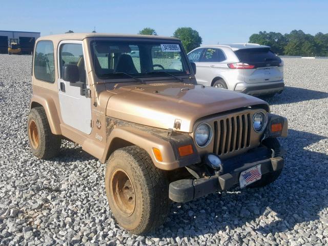 1J4FY49S8XP405906 - 1999 JEEP WRANGLER / TAN photo 1