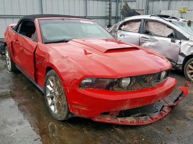 1ZVBP8FH3A5159743 - 2010 FORD MUSTANG GT RED photo 1