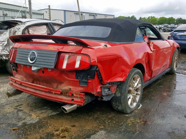 1ZVBP8FH3A5159743 - 2010 FORD MUSTANG GT RED photo 4