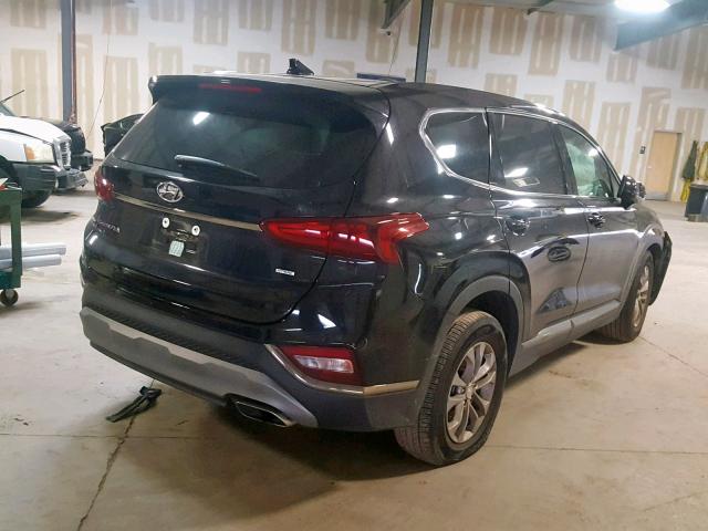 5NMS3CAD1KH054297 - 2019 HYUNDAI SANTA FE S BLACK photo 4