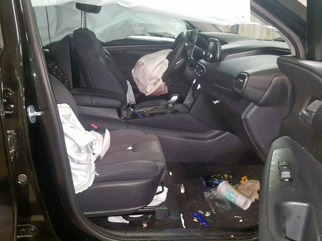 5NMS3CAD1KH054297 - 2019 HYUNDAI SANTA FE S BLACK photo 5