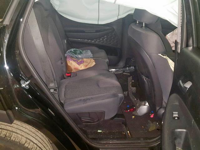 5NMS3CAD1KH054297 - 2019 HYUNDAI SANTA FE S BLACK photo 6