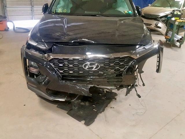 5NMS3CAD1KH054297 - 2019 HYUNDAI SANTA FE S BLACK photo 7