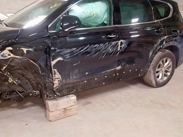 5NMS3CAD1KH054297 - 2019 HYUNDAI SANTA FE S BLACK photo 9