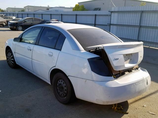 1G8AJ52F33Z101656 - 2003 SATURN ION LEVEL WHITE photo 3