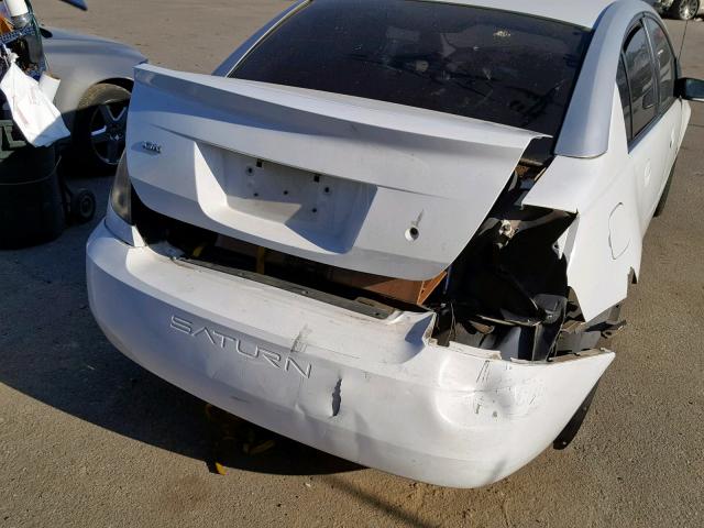 1G8AJ52F33Z101656 - 2003 SATURN ION LEVEL WHITE photo 9
