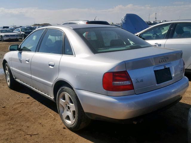 WAUDH68D71A136185 - 2001 AUDI A4 2.8 QUA SILVER photo 3