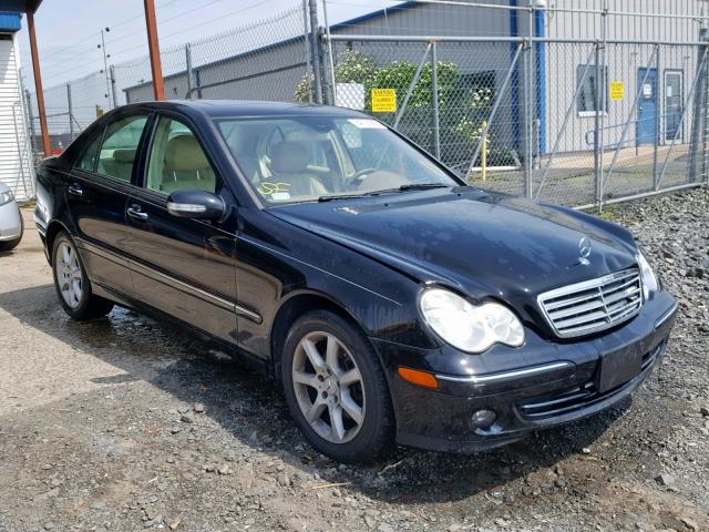 WDBRF92H77F915088 - 2007 MERCEDES-BENZ C 280 4MAT BLACK photo 1