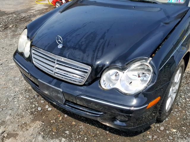 WDBRF92H77F915088 - 2007 MERCEDES-BENZ C 280 4MAT BLACK photo 9