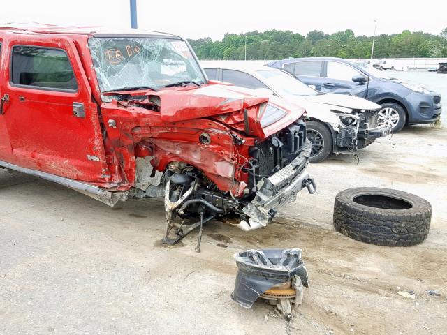 5GTEN13E288189406 - 2008 HUMMER H3 RED photo 9