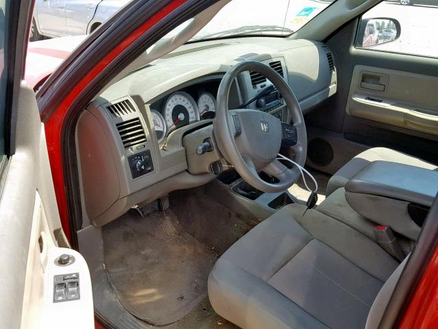 1D7HE42K16S713762 - 2006 DODGE DAKOTA SLT RED photo 9