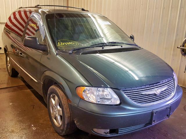 2C4GP54L22R557867 - 2002 CHRYSLER TOWN & COU GREEN photo 1