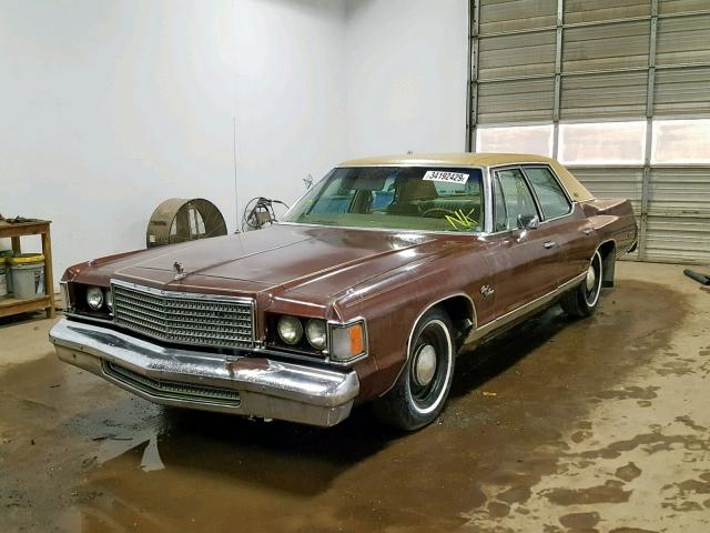 DH41N7D270767 - 1976 DODGE MONACO BROWN photo 2