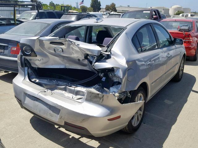 JM1BK32F681821227 - 2008 MAZDA 3 I SILVER photo 4