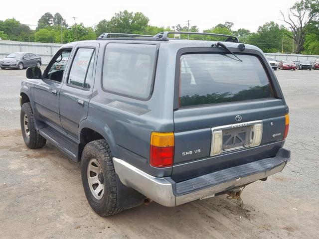 JT3VN29V0P0014562 - 1993 TOYOTA 4RUNNER VN TEAL photo 3