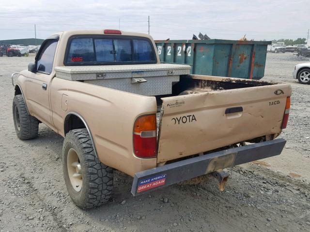 4TAPM62N2XZ540370 - 1999 TOYOTA TACOMA TAN photo 3