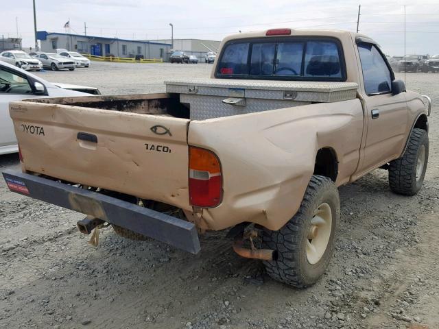 4TAPM62N2XZ540370 - 1999 TOYOTA TACOMA TAN photo 4