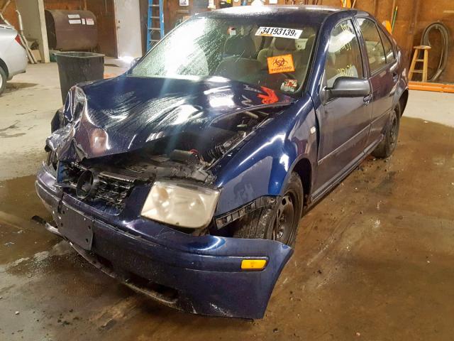 3VWRK69M63M040818 - 2003 VOLKSWAGEN JETTA GL BLUE photo 2