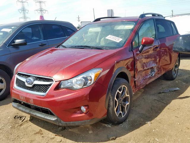 JF2GPACC3F8239673 - 2015 SUBARU XV CROSSTR RED photo 2