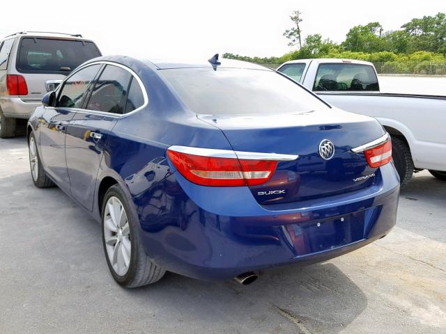 1G4PP5SK7E4102137 - 2014 BUICK VERANO BLUE photo 3