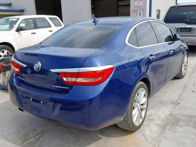 1G4PP5SK7E4102137 - 2014 BUICK VERANO BLUE photo 4