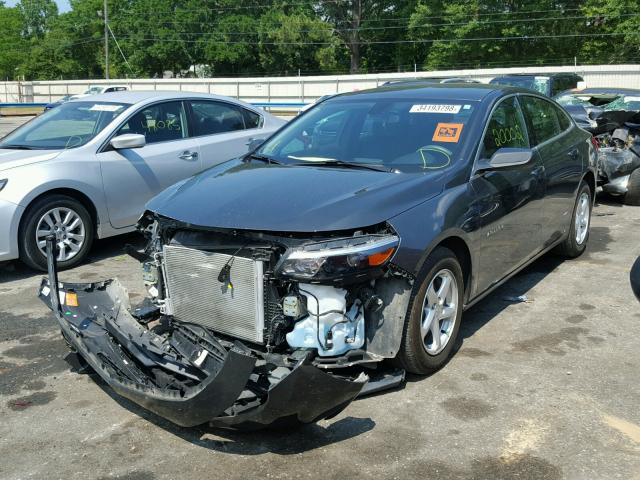 1G1ZB5ST3HF274106 - 2017 CHEVROLET MALIBU LS CHARCOAL photo 2