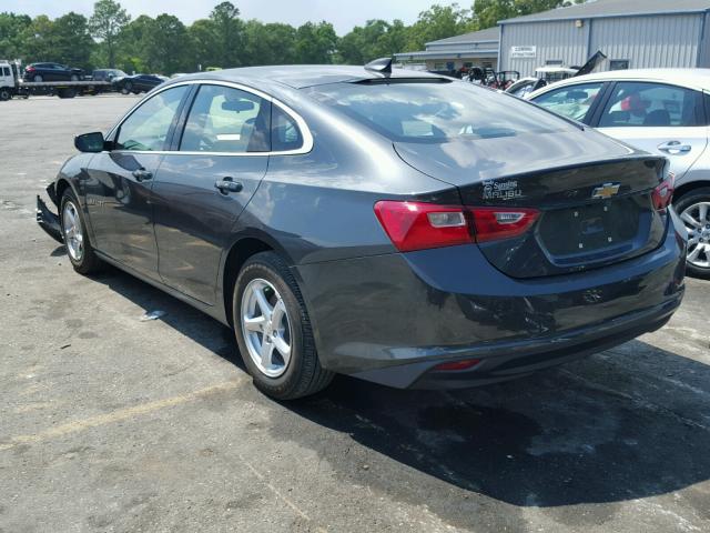 1G1ZB5ST3HF274106 - 2017 CHEVROLET MALIBU LS CHARCOAL photo 3