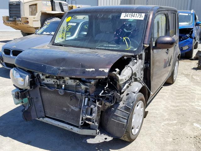 JN8AZ2KR5AT157268 - 2010 NISSAN CUBE BASE MAROON photo 2