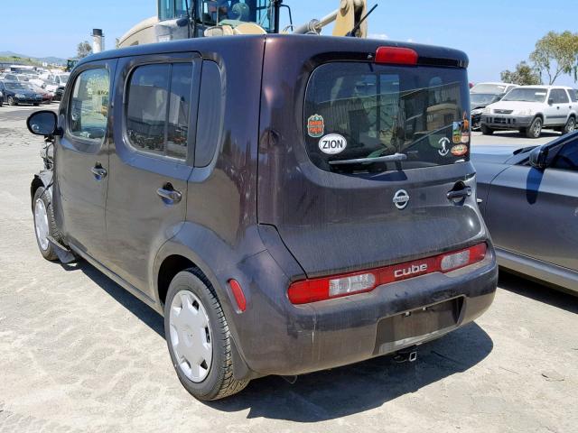 JN8AZ2KR5AT157268 - 2010 NISSAN CUBE BASE MAROON photo 3