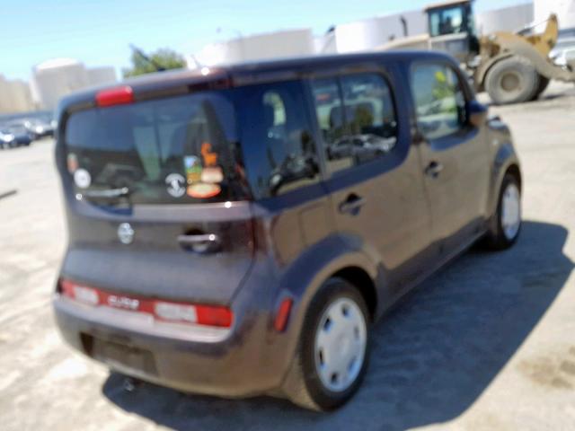 JN8AZ2KR5AT157268 - 2010 NISSAN CUBE BASE MAROON photo 4