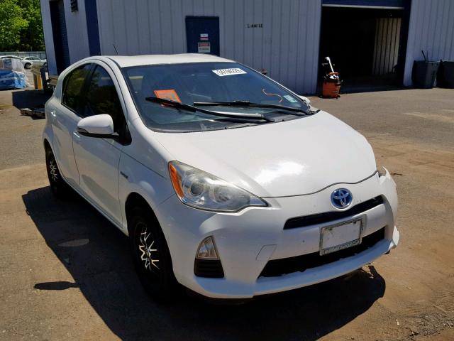 JTDKDTB36D1542547 - 2013 TOYOTA PRIUS C WHITE photo 1