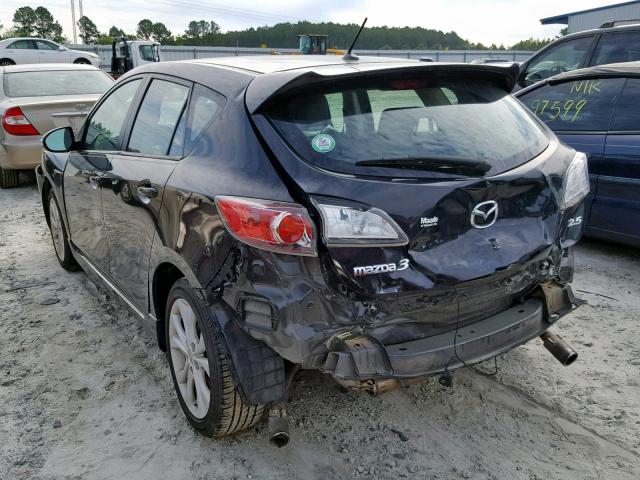 JM1BL1H59A1185182 - 2010 MAZDA 3 S BLACK photo 3