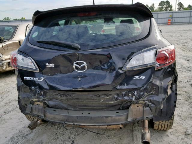 JM1BL1H59A1185182 - 2010 MAZDA 3 S BLACK photo 9