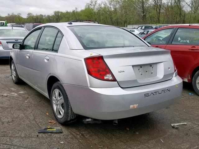 1G8AZ58FX7Z175274 - 2007 SATURN ION LEVEL SILVER photo 3