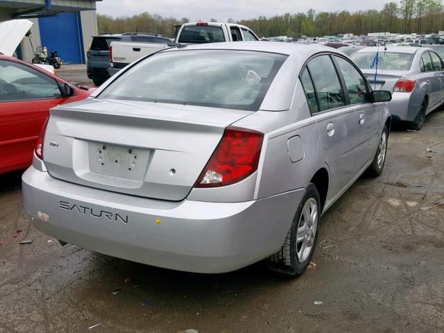 1G8AZ58FX7Z175274 - 2007 SATURN ION LEVEL SILVER photo 4