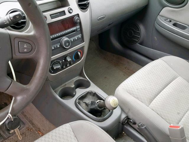 1G8AZ58FX7Z175274 - 2007 SATURN ION LEVEL SILVER photo 9