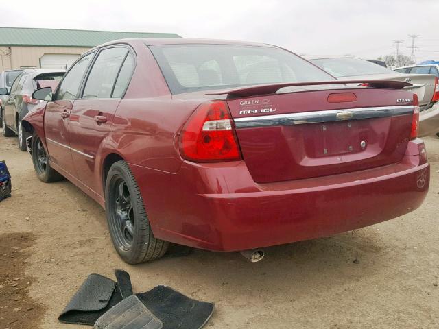 1G1ZU57N07F136347 - 2007 CHEVROLET MALIBU LTZ MAROON photo 3