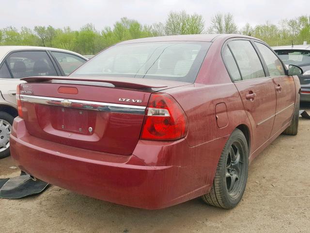 1G1ZU57N07F136347 - 2007 CHEVROLET MALIBU LTZ MAROON photo 4