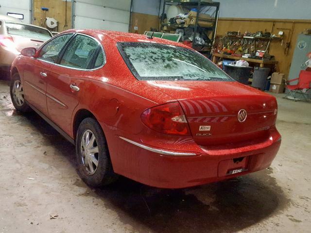 2G4WC582681184666 - 2008 BUICK LACROSSE C RED photo 3