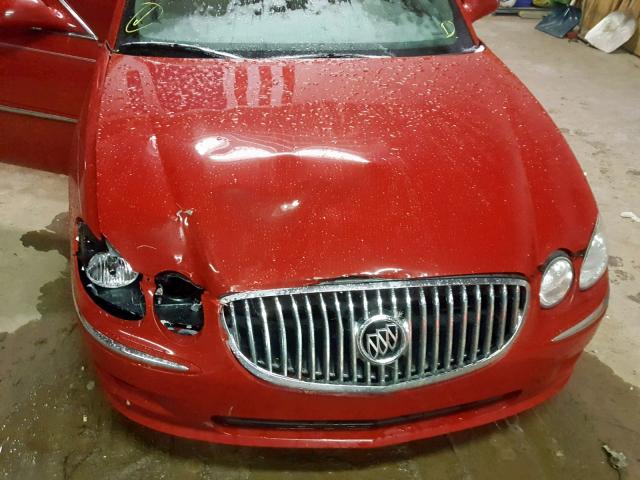 2G4WC582681184666 - 2008 BUICK LACROSSE C RED photo 7